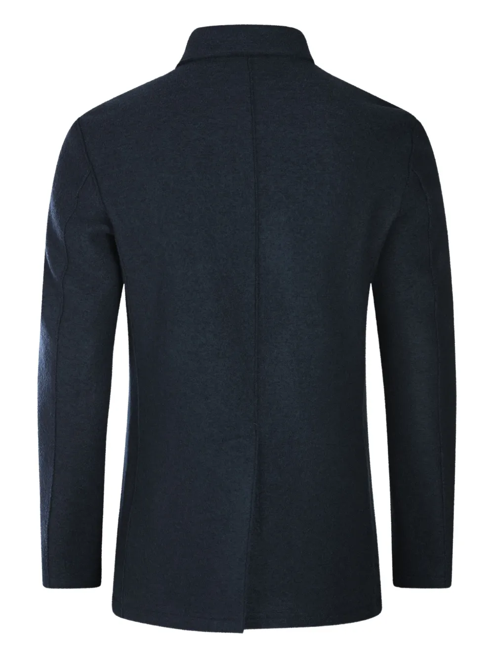 Eleventy Double-breasted Wool Coat In Blue