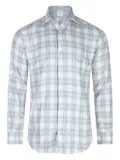Eleventy checked shirt - Blue
