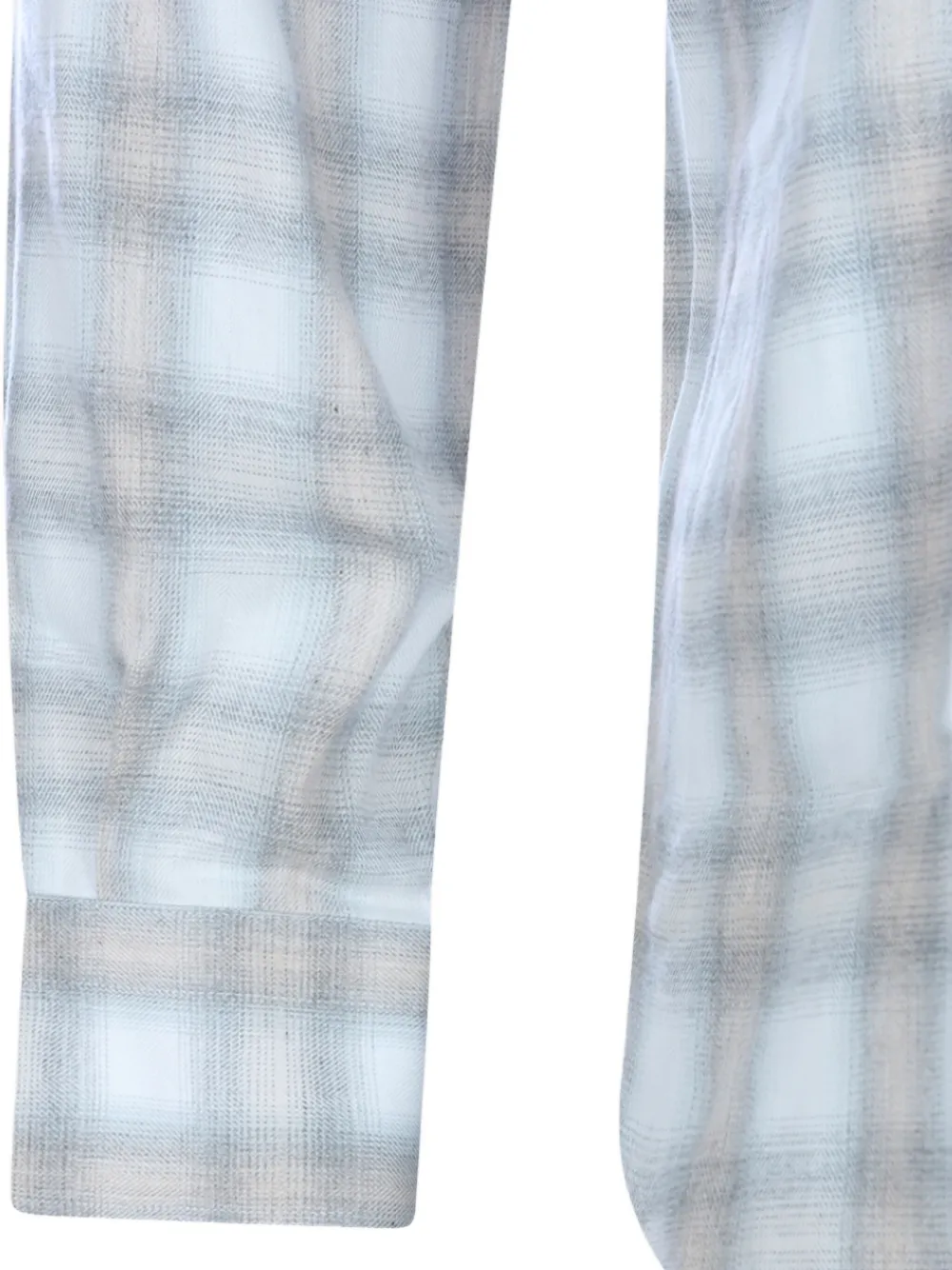 Eleventy Relaxed Plaid Long Sleeve Button-down Shirt In Blue
