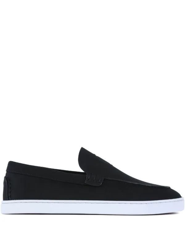 Share Christian Louboutin Mens Varsiboat Flat Black Leather Loafer Sneaker Boat Christian Louboutin Mens Varsiboat Flat Black Leather Loafer  main image 3