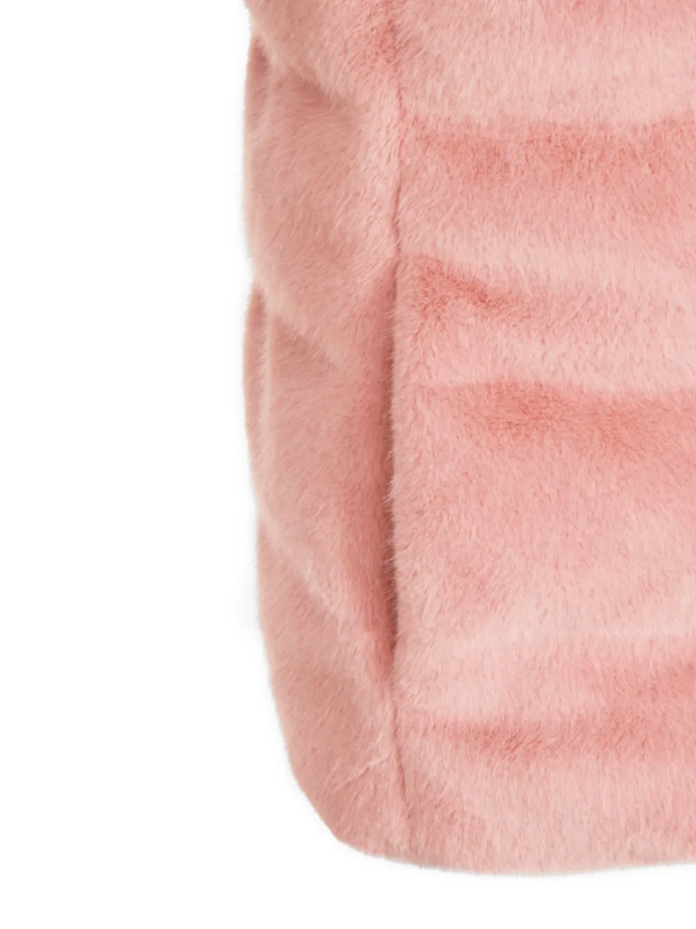 Herno Luxe Sleeveless Down Jacket With Faux Fur In Pink