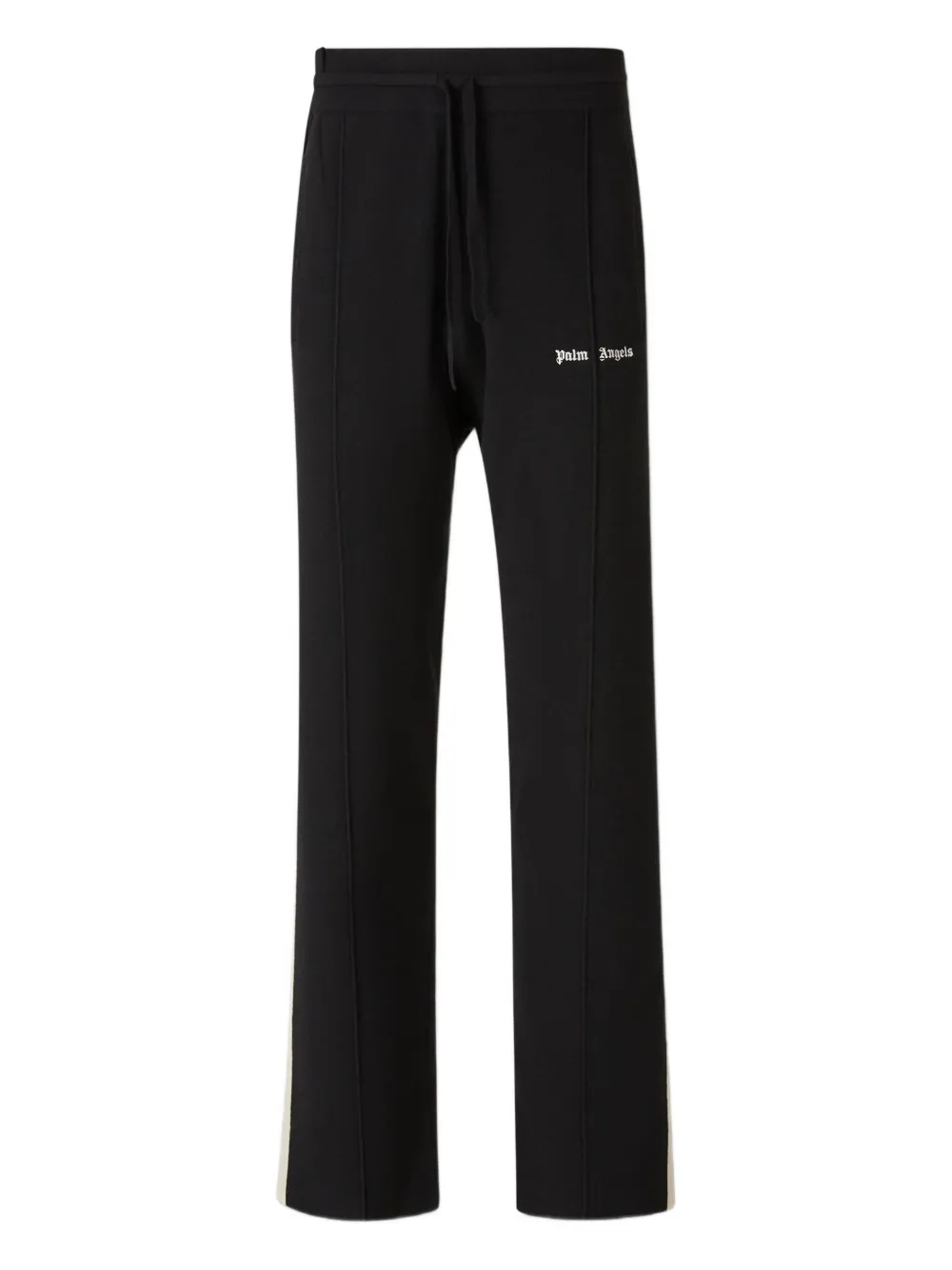 Palm Angels logo-embroidered knitted trousers | Black | Image 1