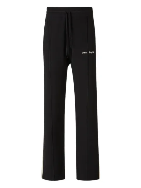 Palm Angels logo-embroidered knitted trousers