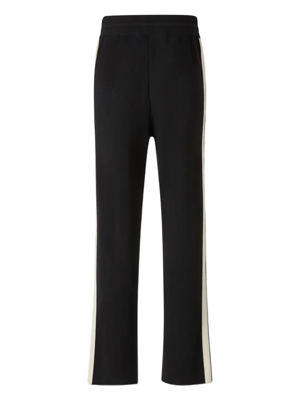 Palm Angels logo-embroidered knitted trousers - Zwart
