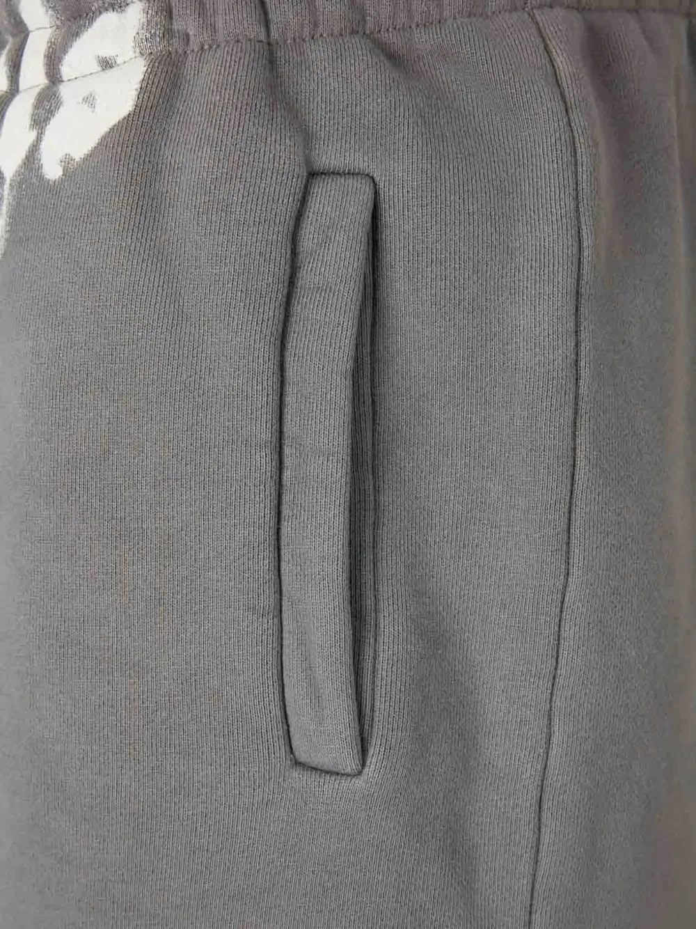 Palm Angels Logo-print Drawstring Shorts In Gray