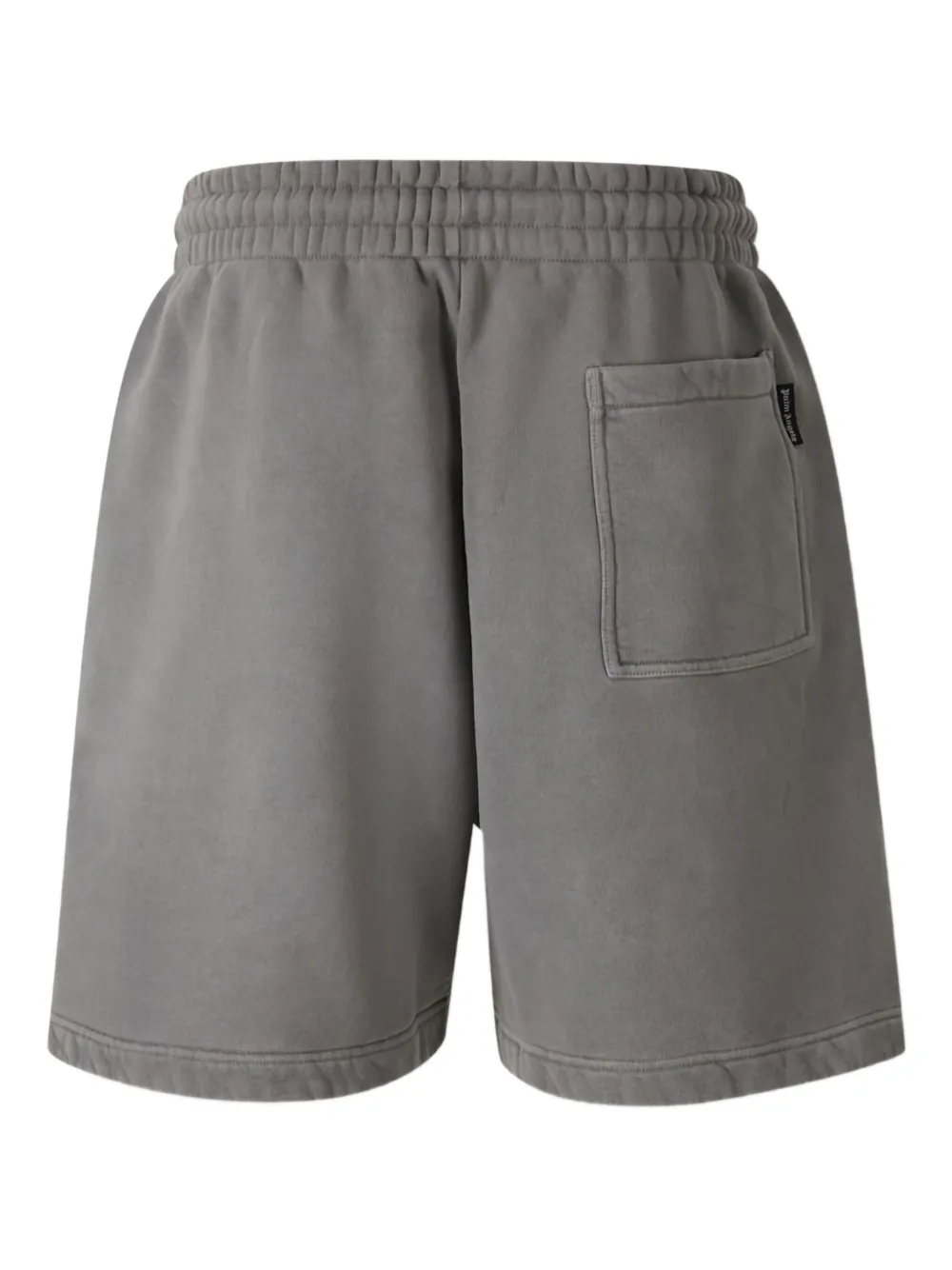 Palm Angels Logo-print Drawstring Shorts In Gray
