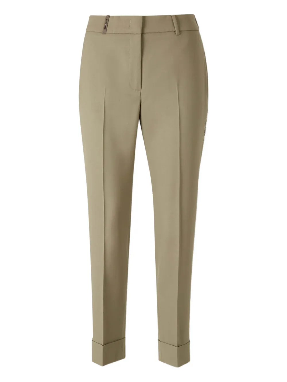 Peserico embellished cropped trousers | Neutrals | Image 1