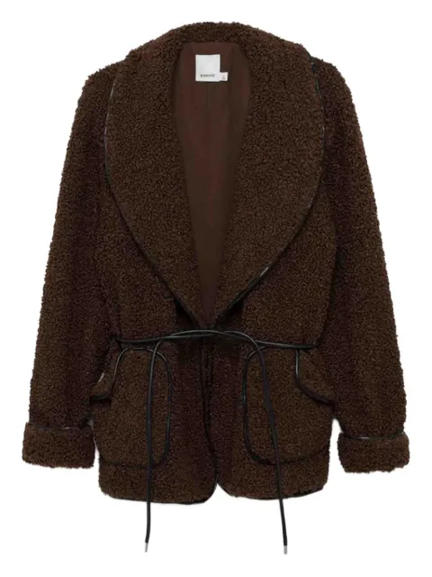 Simkhai tie-waist fleece jacket coat