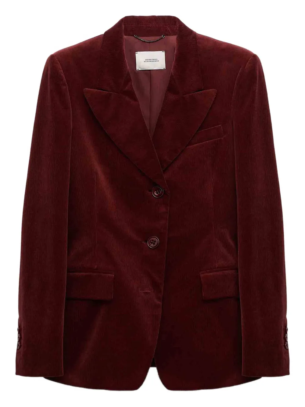Dorothee Schumacher corduroy peak-lapels blazer | Red | Image 1