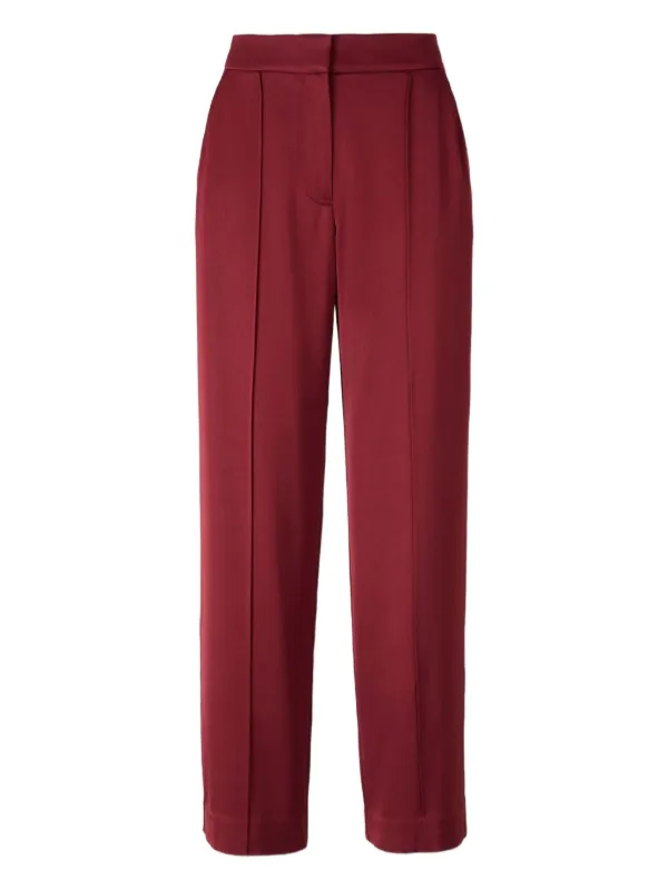 Simkhai Pleated Wool Trousers in Red