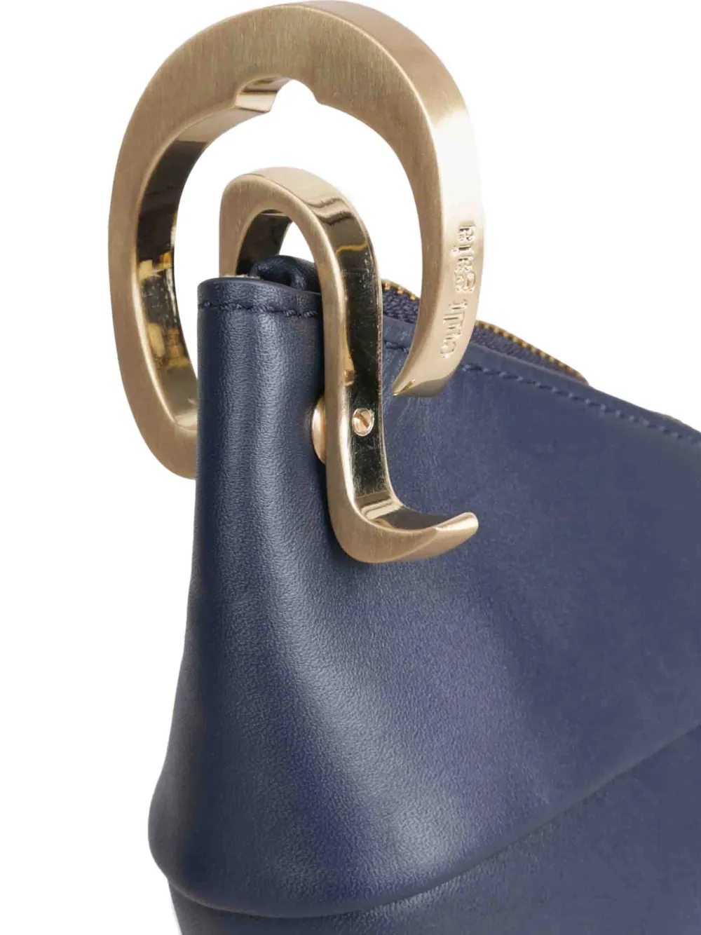 Cult Gaia Leren crossbodytas Blauw
