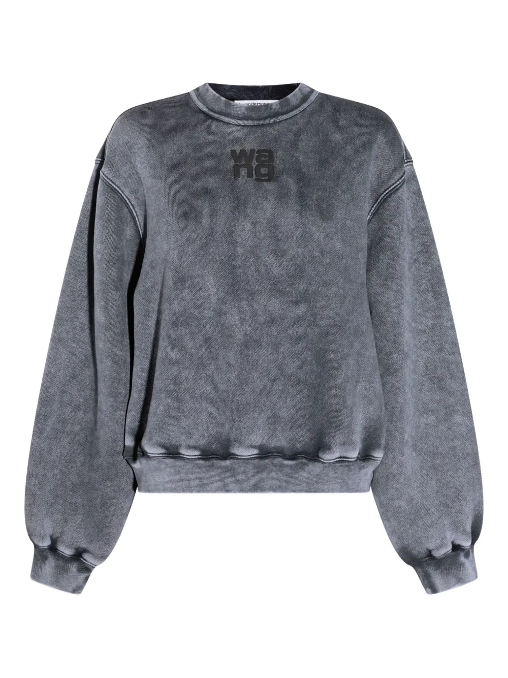 Alexander Wang logo-embroidered sweatshirt | Grey | Image 1