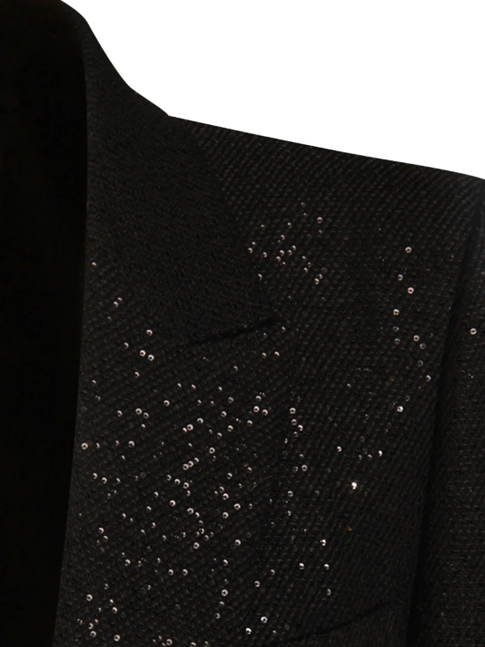 Tom Ford Sequin-embellished Single-breasted Blazer In Black
