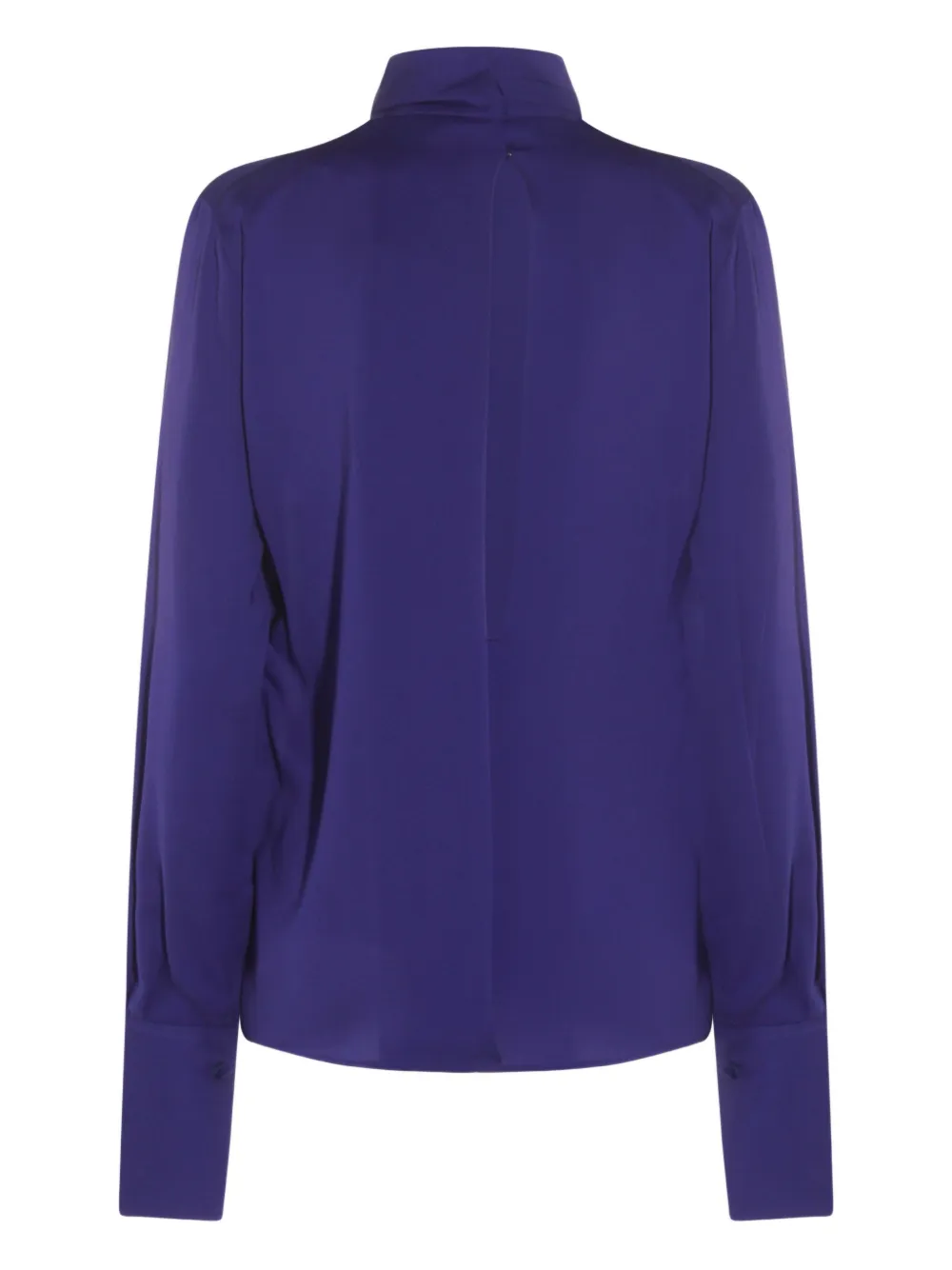 TOM FORD Blouse met hoge hals - Blauw