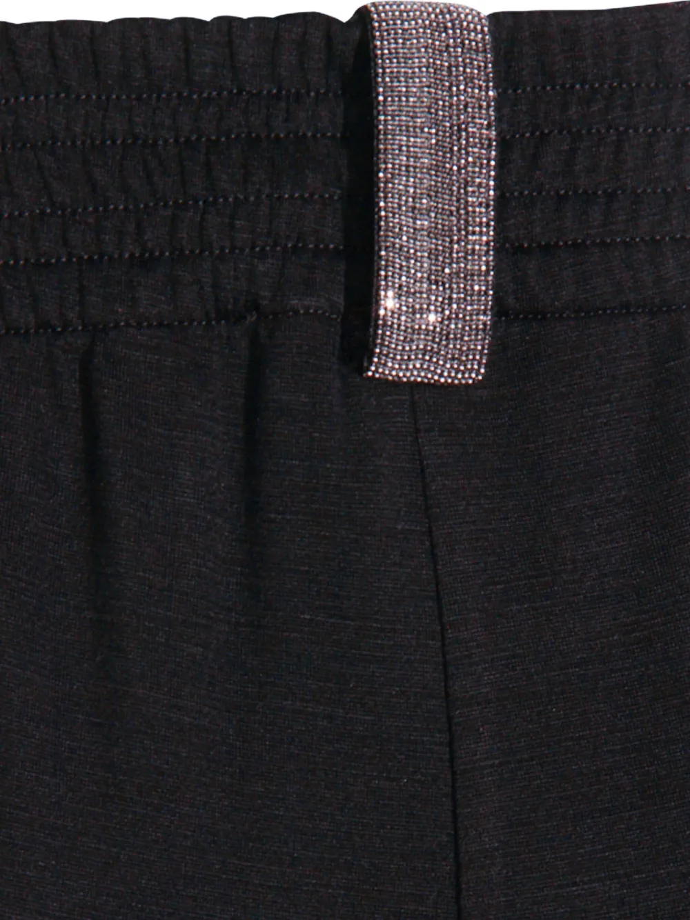 Fabiana Filippi Relaxed Wide Leg Trousers Embellished Detail In Black