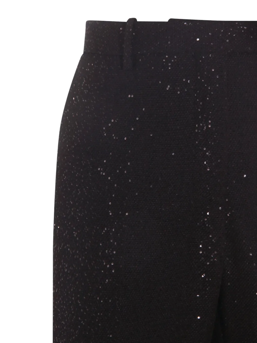 Tom Ford High Waist Trousers Featuring Sequin Embellishments In Black