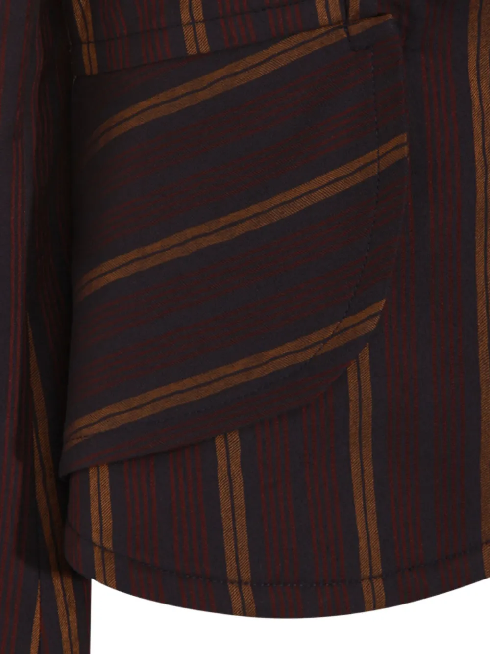 Vivienne Westwood Striped Blazer With Long Sleeves And Pockets In Brown
