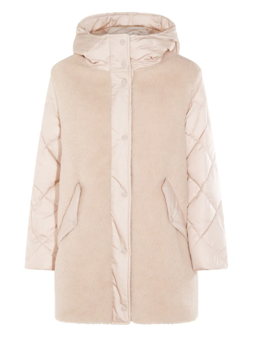 Herno quilted teddy coat | Neutrals | Image 1