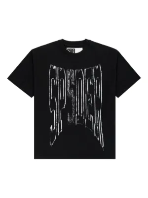 sp5der スパイダー　tシャツ　黒 SP5DER spider-embellished T-shirt | Black | FARFETCH