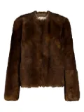 ZIMMERMANN shearling leather jacket - Brown