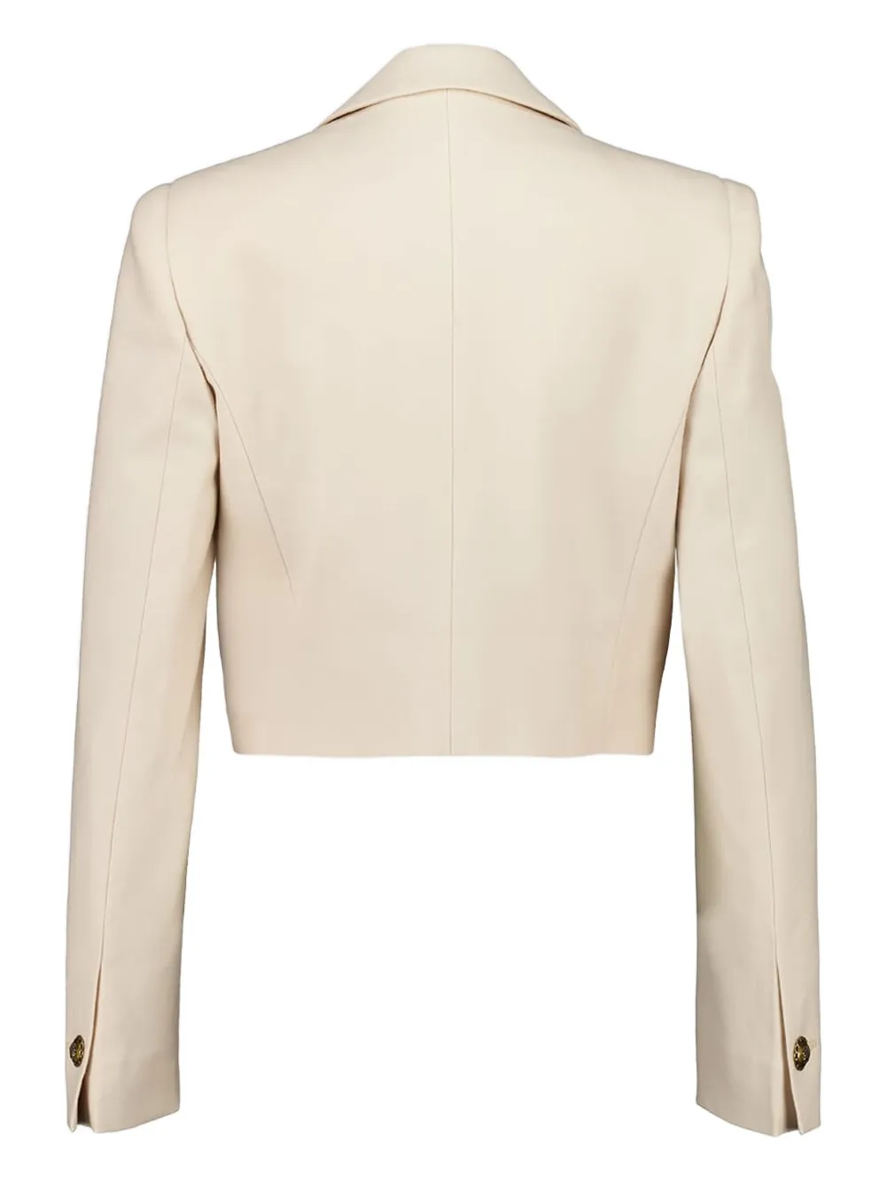 Zimmermann Cropped Wool Blazer In Neutral