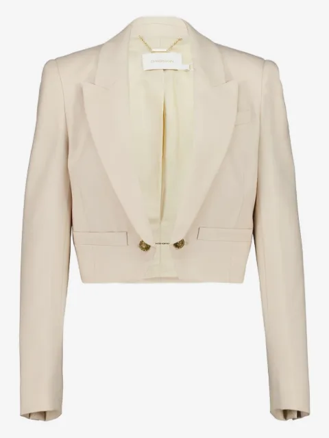 ZIMMERMANN cropped wool blazer