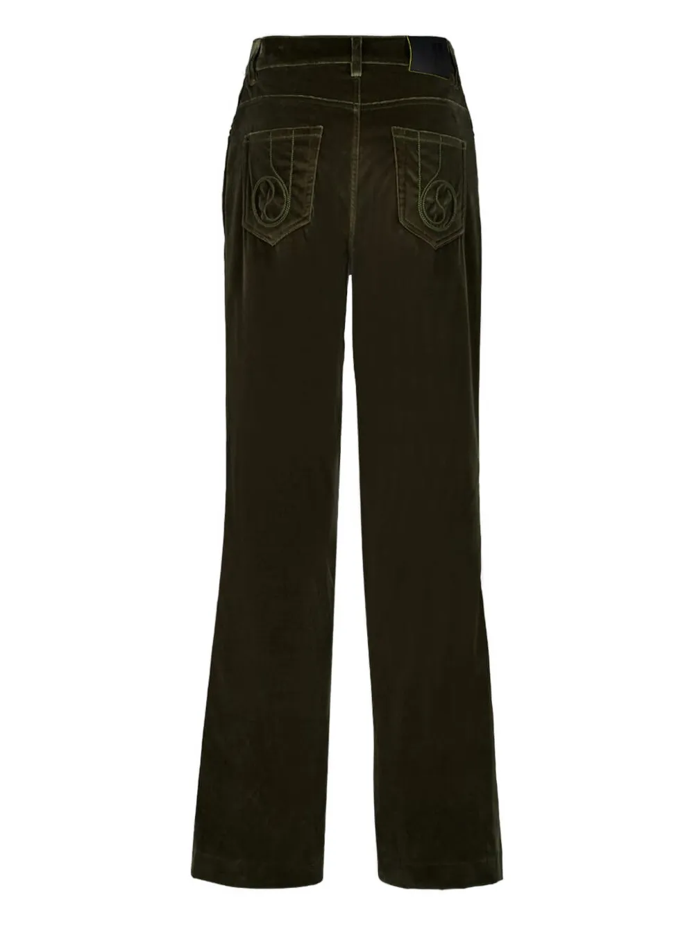 La DoubleJ Flared broek - Groen