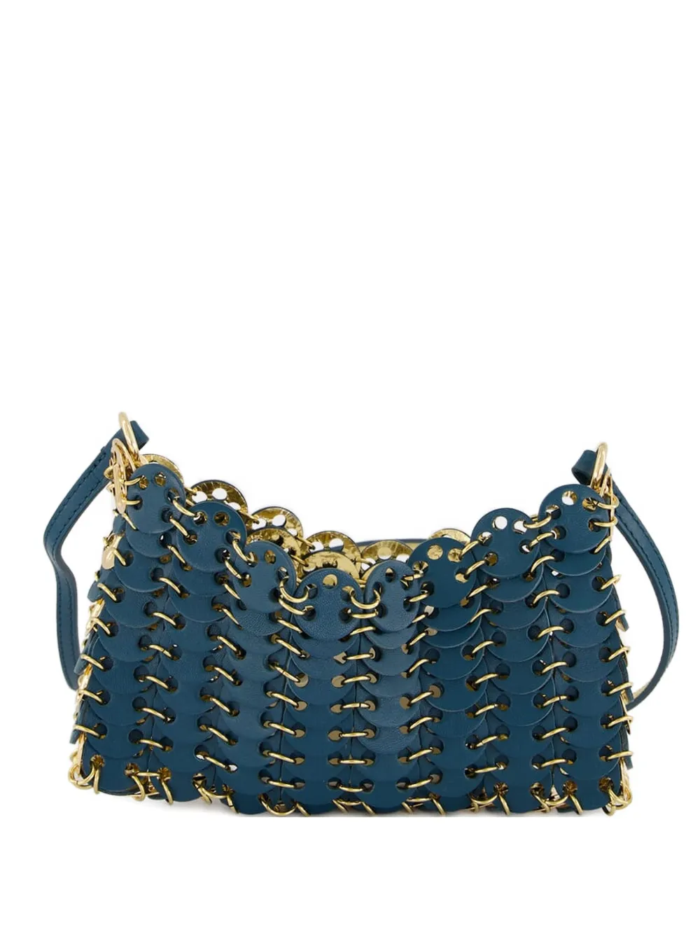 Rabanne nano 1969 reversible shoulder bag - Blu