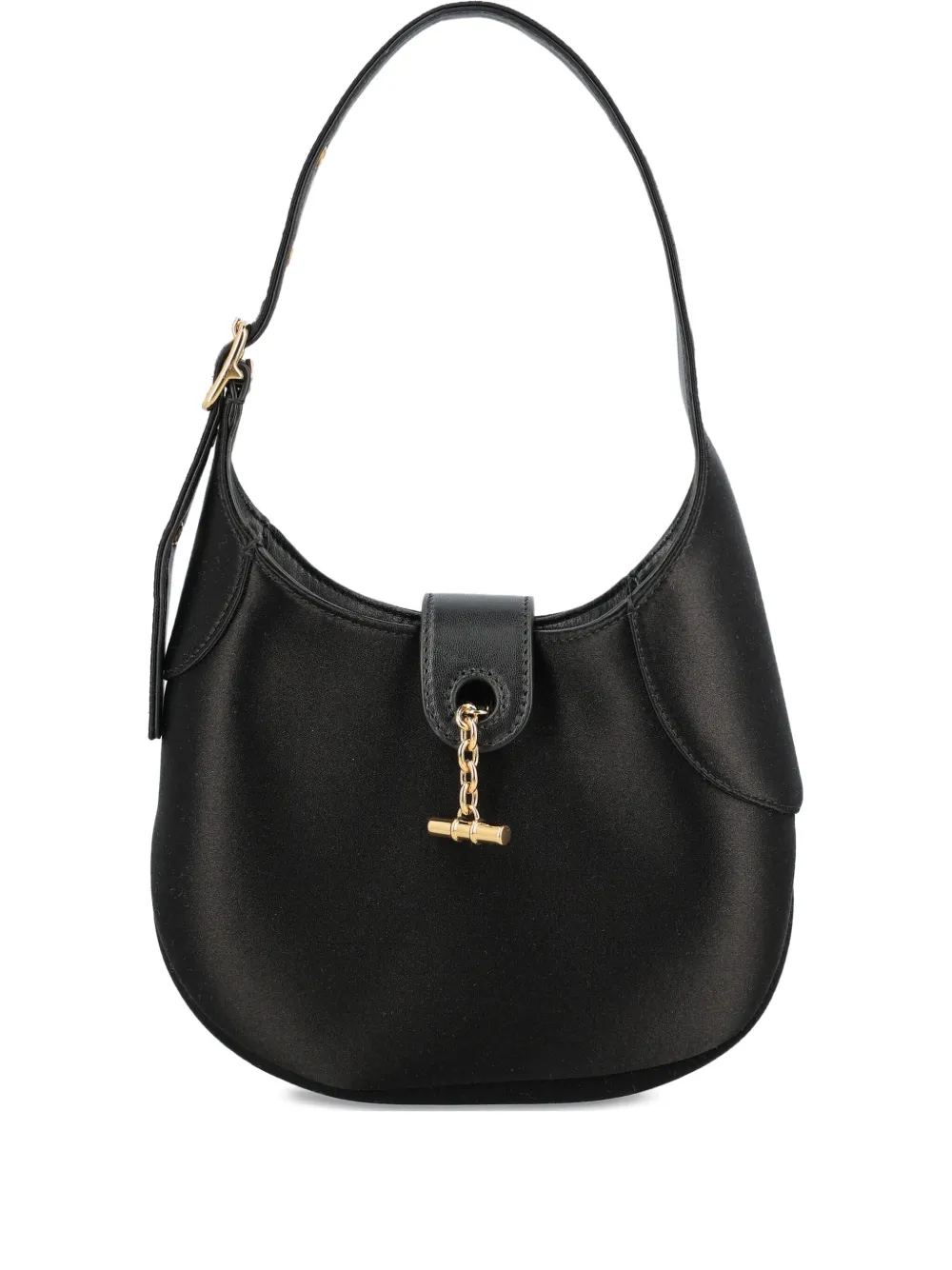 Loro Piana Mini Bobbin Toggle-fastening Shoulder Bag In Black
