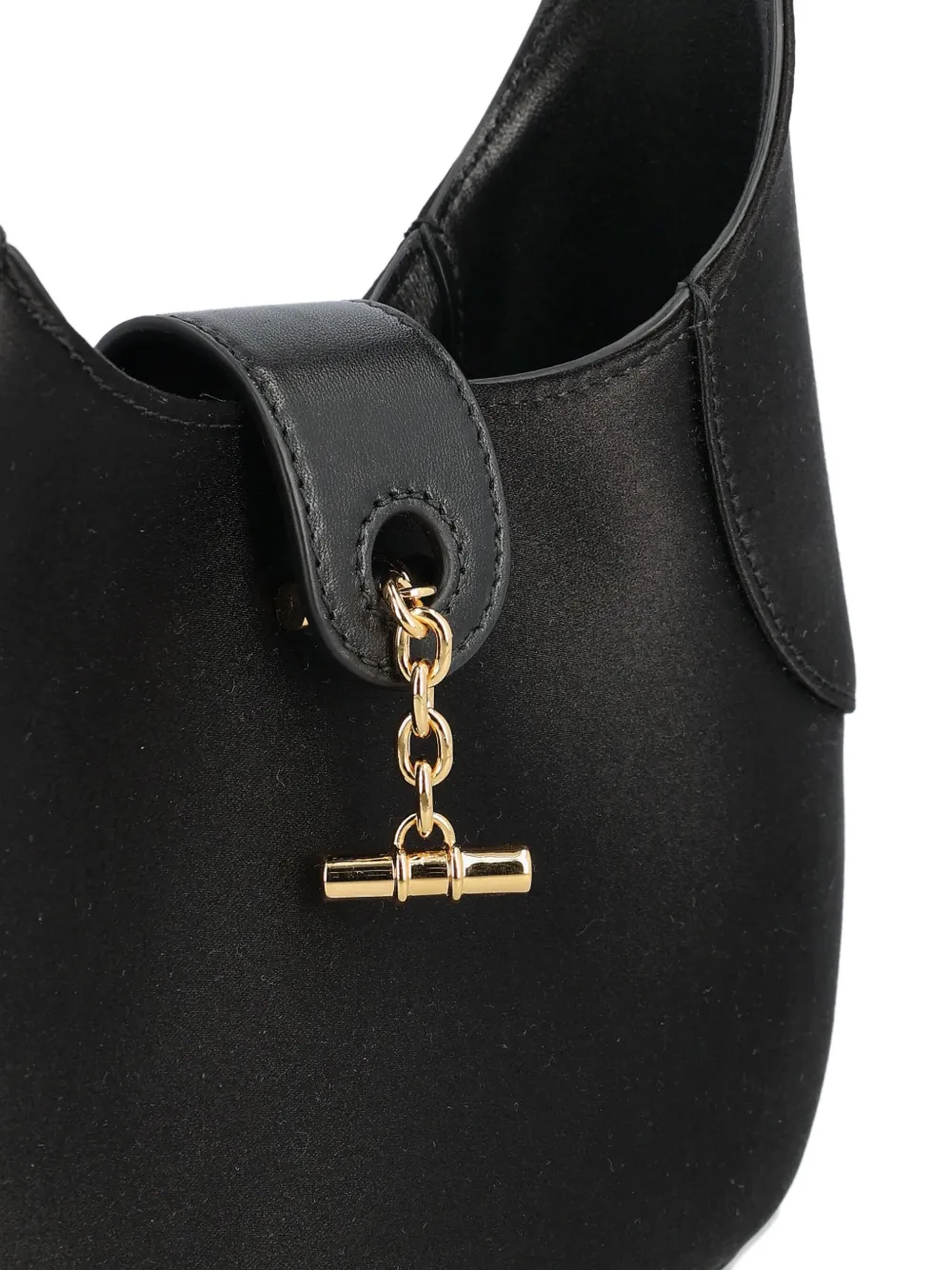 Loro Piana Mini Bobbin Toggle-fastening Shoulder Bag In Black