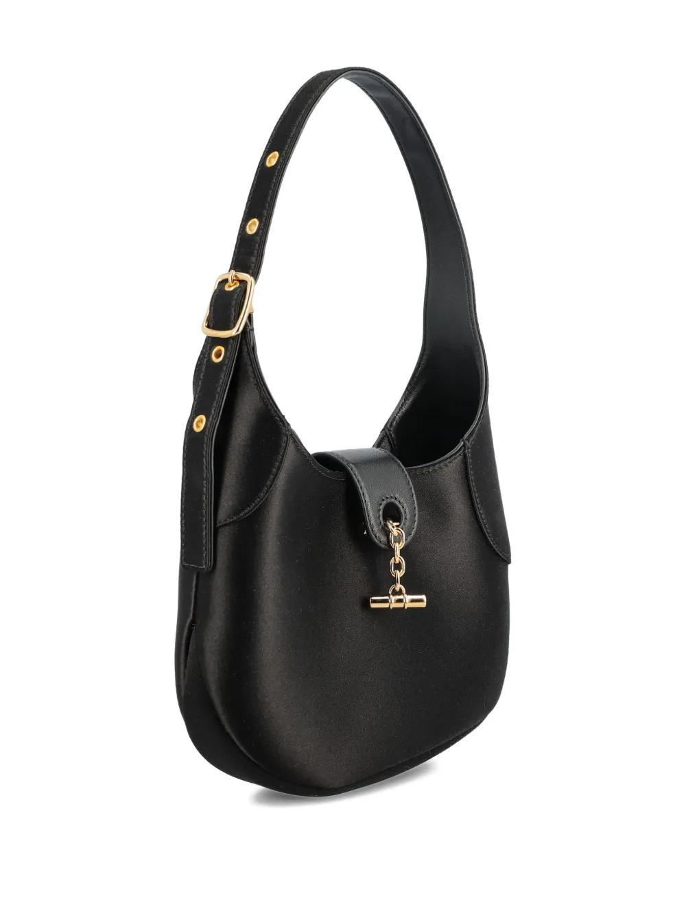 Loro Piana Mini Bobbin Toggle-fastening Shoulder Bag In Black