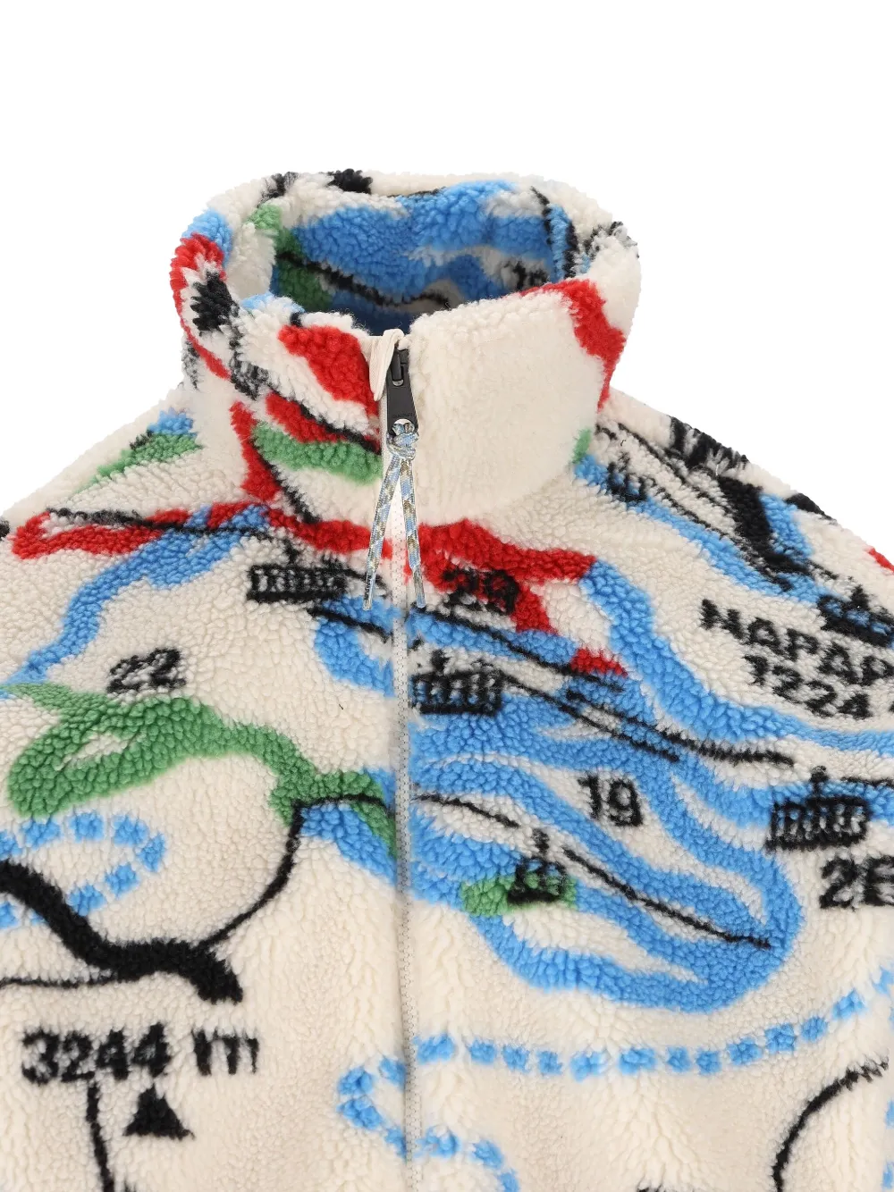 Napapijri Graphic-print Fleece Jacket In Multi