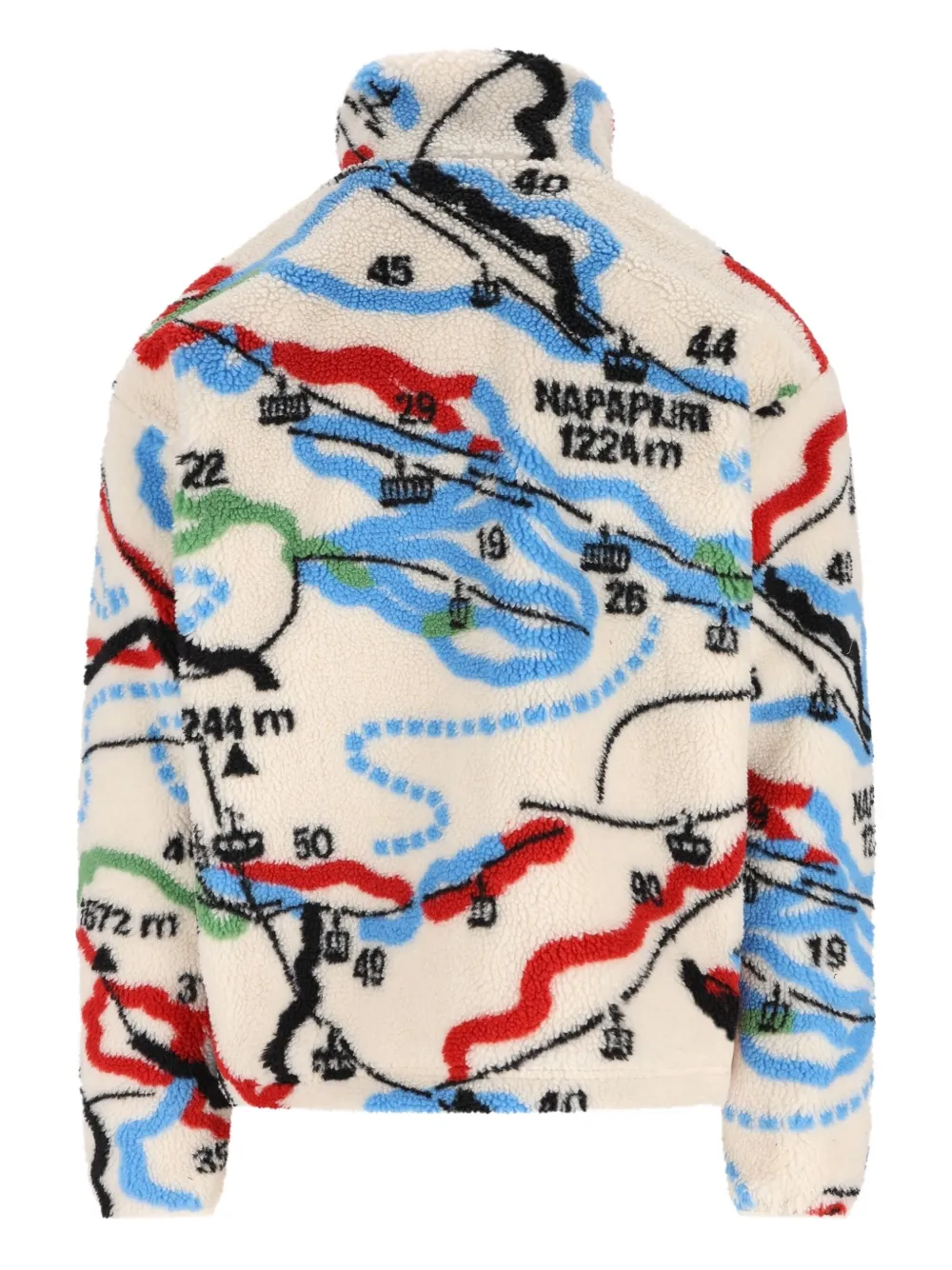 Napapijri graphic-print fleece jacket | Bomber Jackets | Image 2