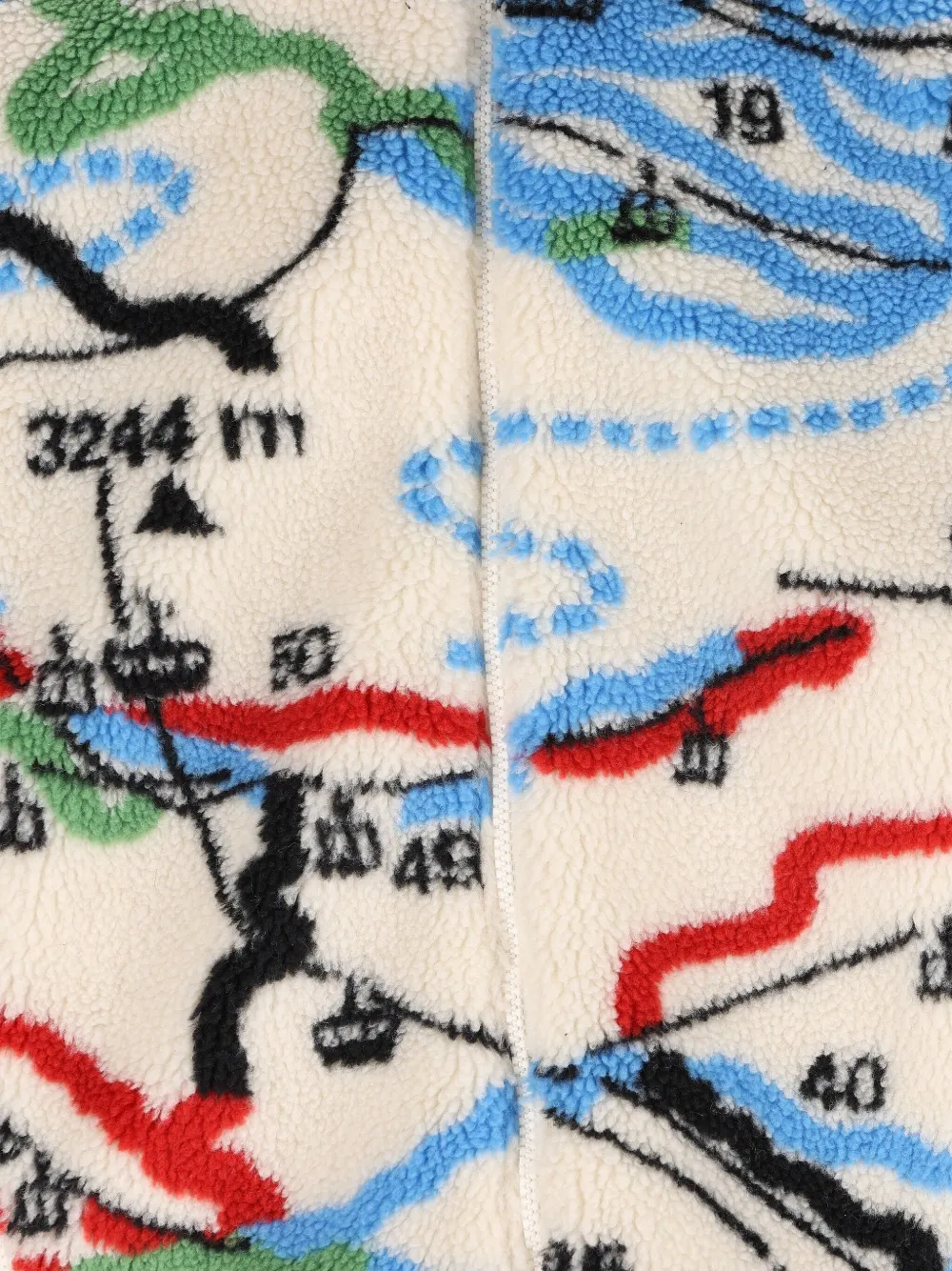 Napapijri Graphic-print Fleece Jacket In Multi