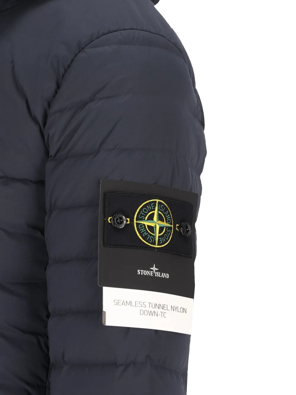 Stone Island Seamless And Anti-drop Hooded Down Jacket Clothing In Black