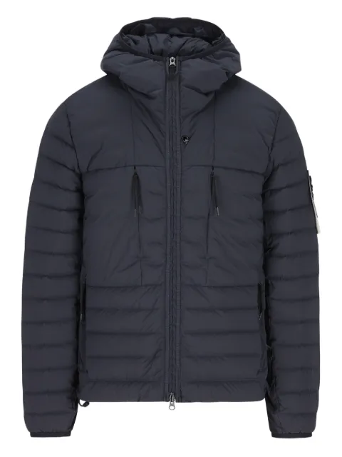 Stone Island hooded seamless down jacket