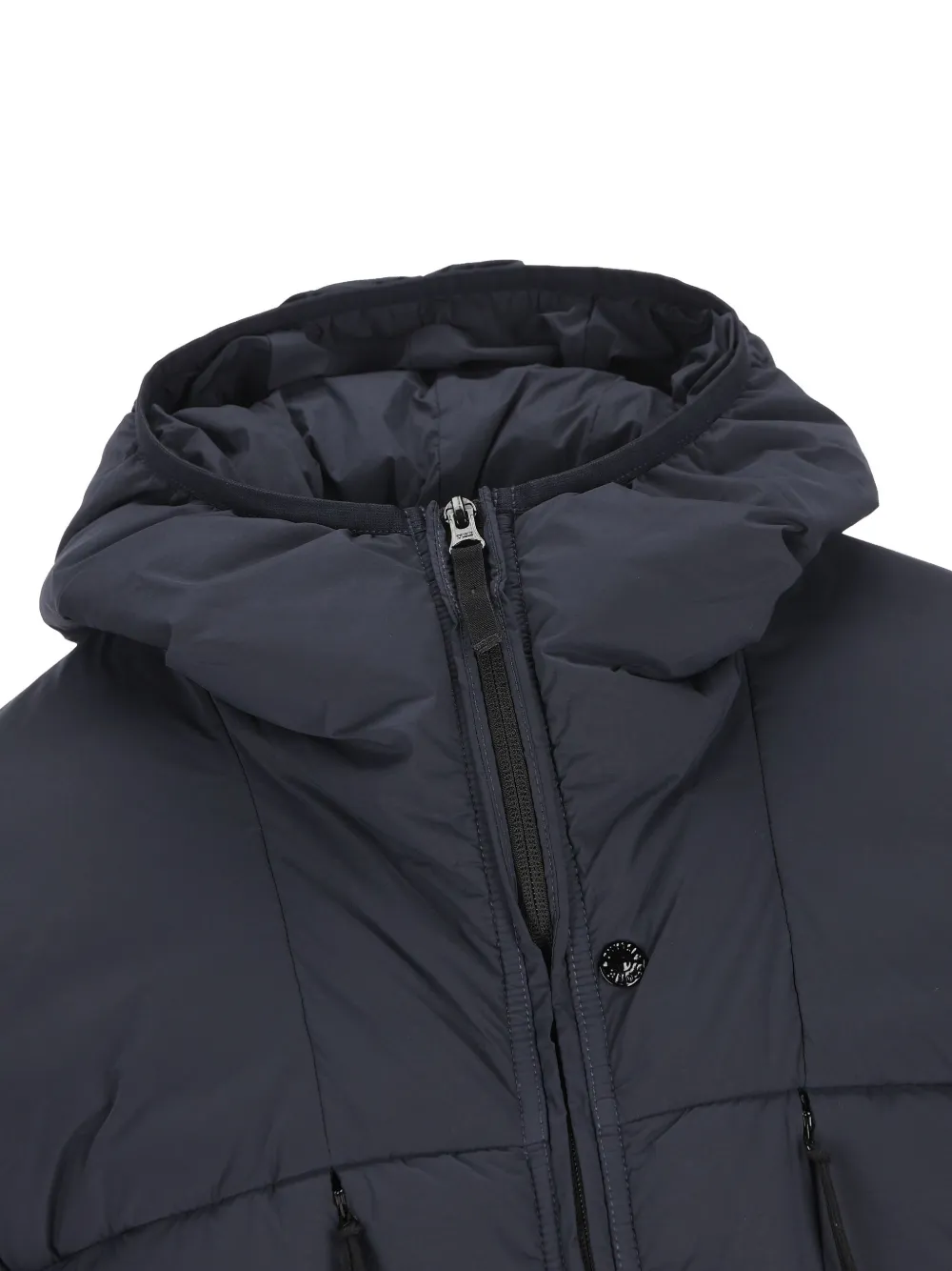 Stone Island Seamless And Anti-drop Hooded Down Jacket Clothing In Black
