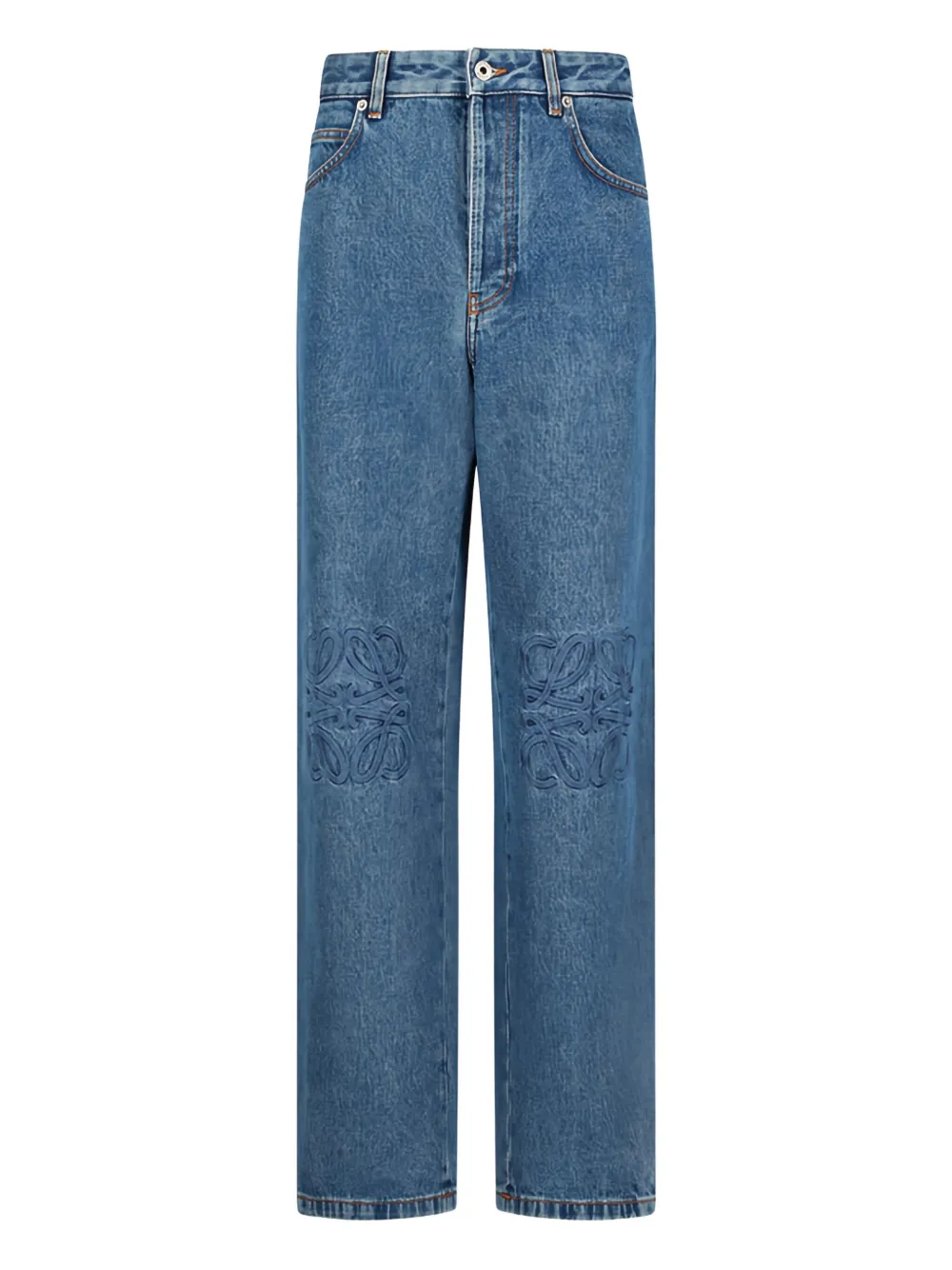 LOEWE Anagram-embroidered jeans | Blue | Image 1