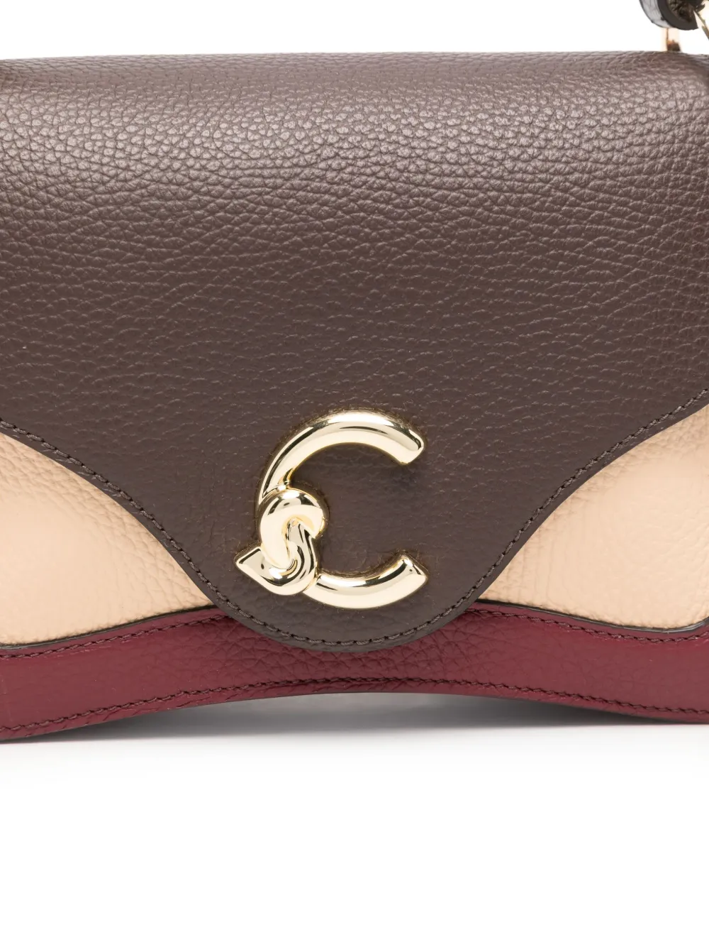 Coccinelle Leather Tote Bag In Brown
