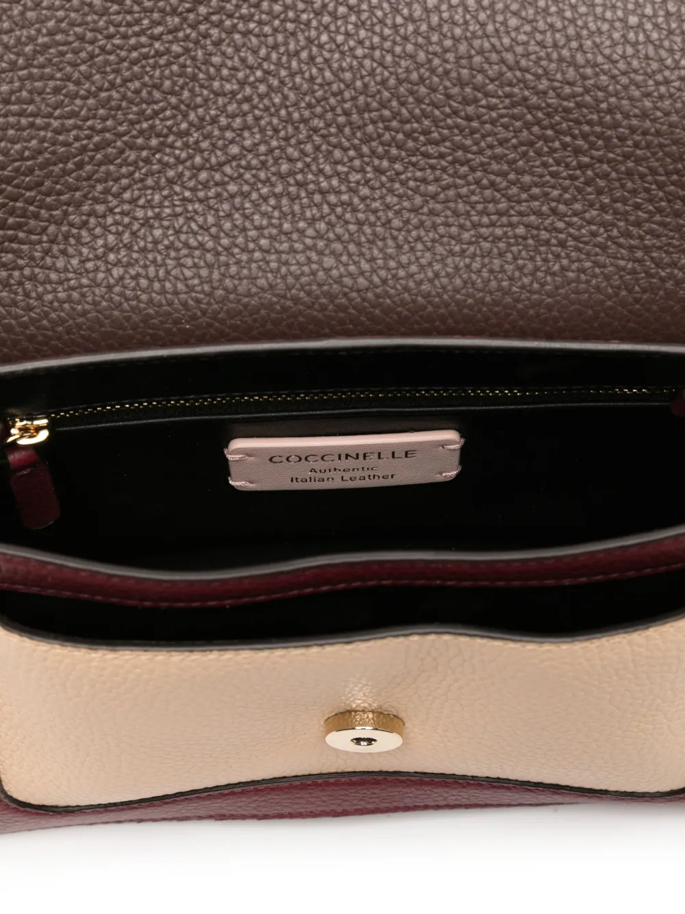 Coccinelle Leather Tote Bag In Brown