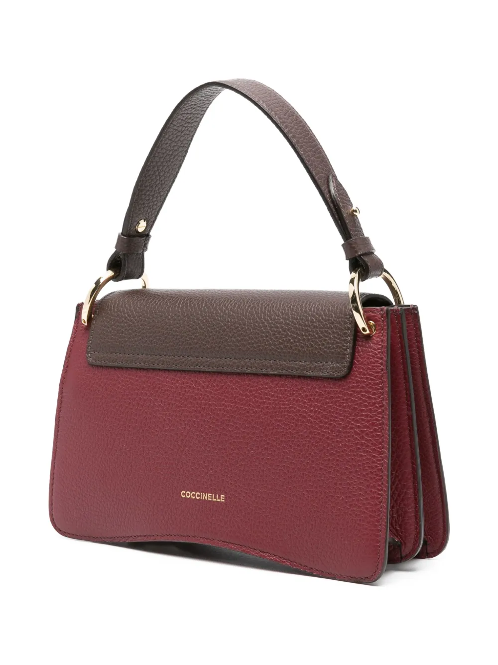 Coccinelle Leather Tote Bag In Brown