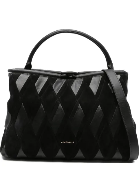 Coccinelle quilted leather tote bag