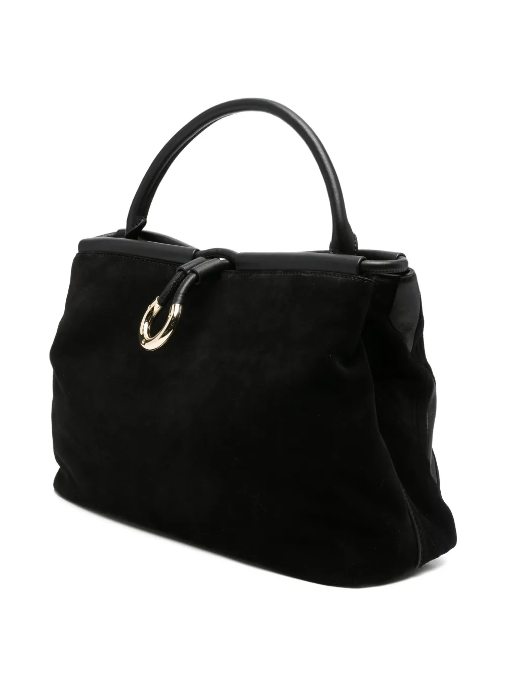 Coccinelle Quilted Leather Tote Bag In Black