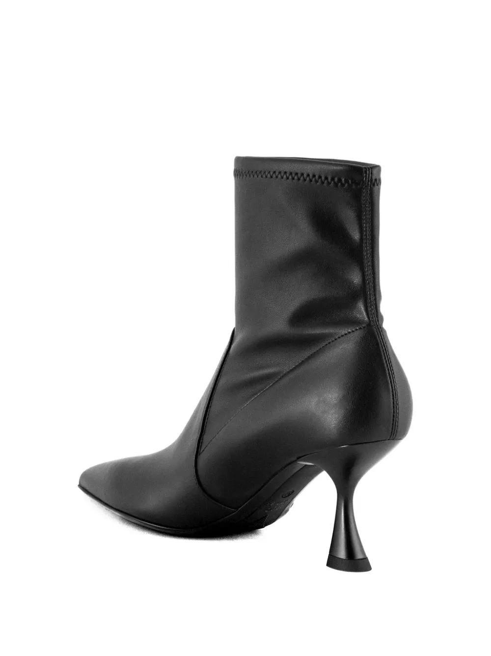 Sergio Levantesi Janet Pointed-toe Sock Boots In Black