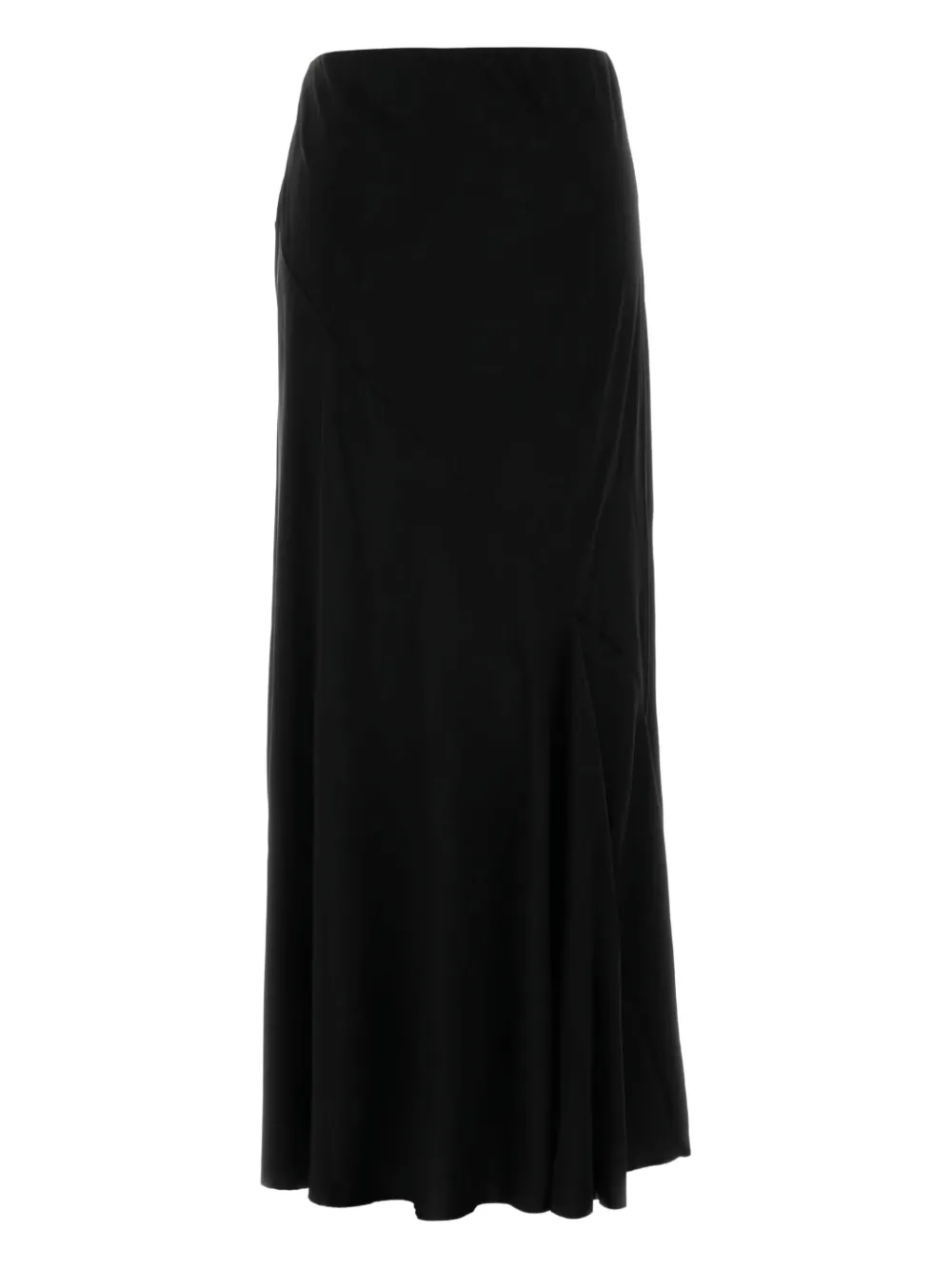 The Row High-waisted Midi Skirt In Black