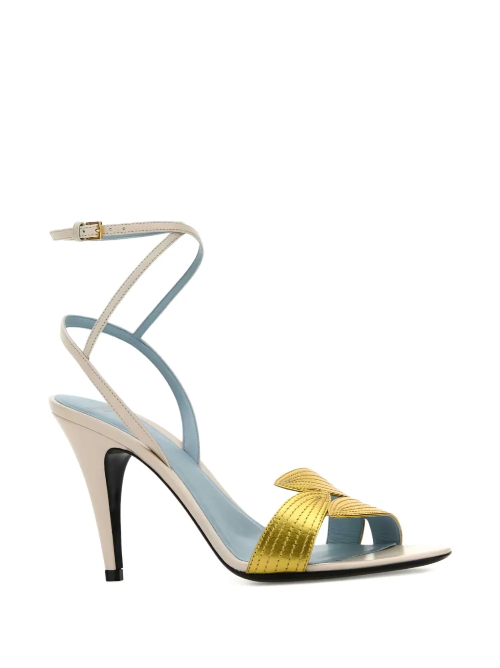 Valentino Garavani 80mm leather sandals Wit