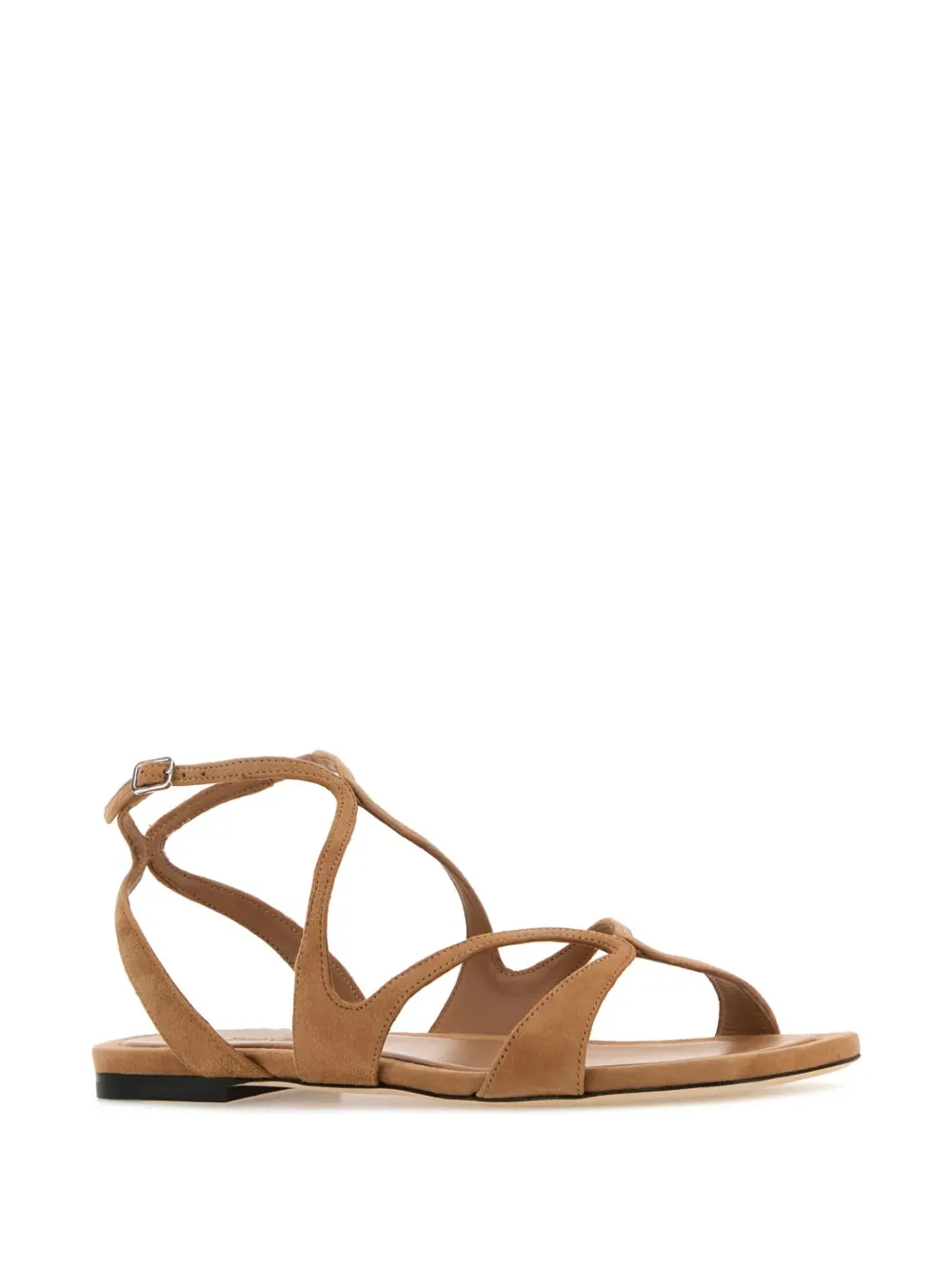 Jimmy Choo buckle-fastening suede sandals Brown