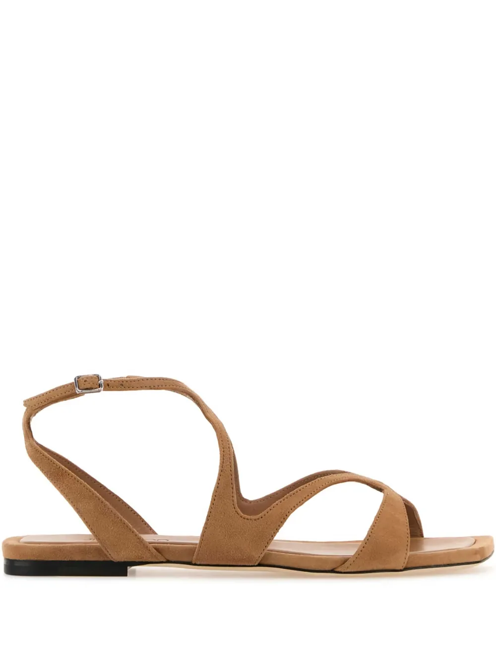 Jimmy Choo buckle-fastening suede sandals Brown
