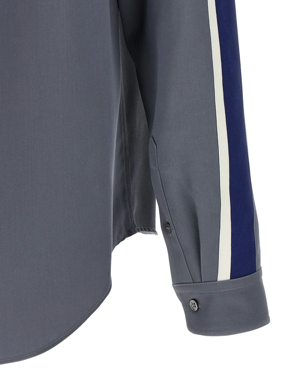Marni Wool Shirt With Button-down Collar And Pocket In Gray