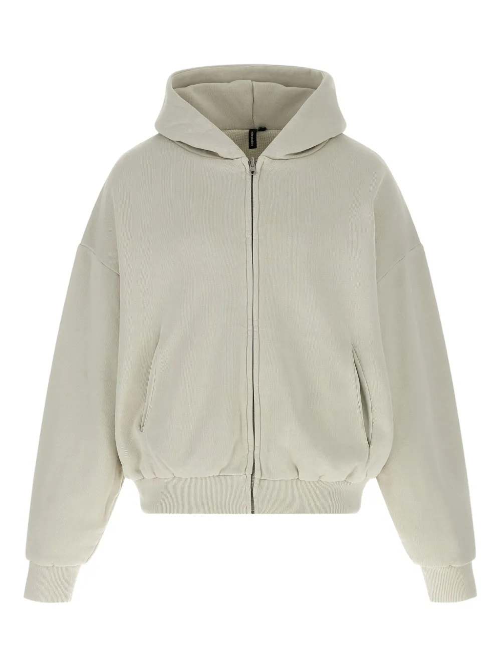 ENTIRE STUDIOS Thermal  zip-front hoodie | Neutrals | Image 1